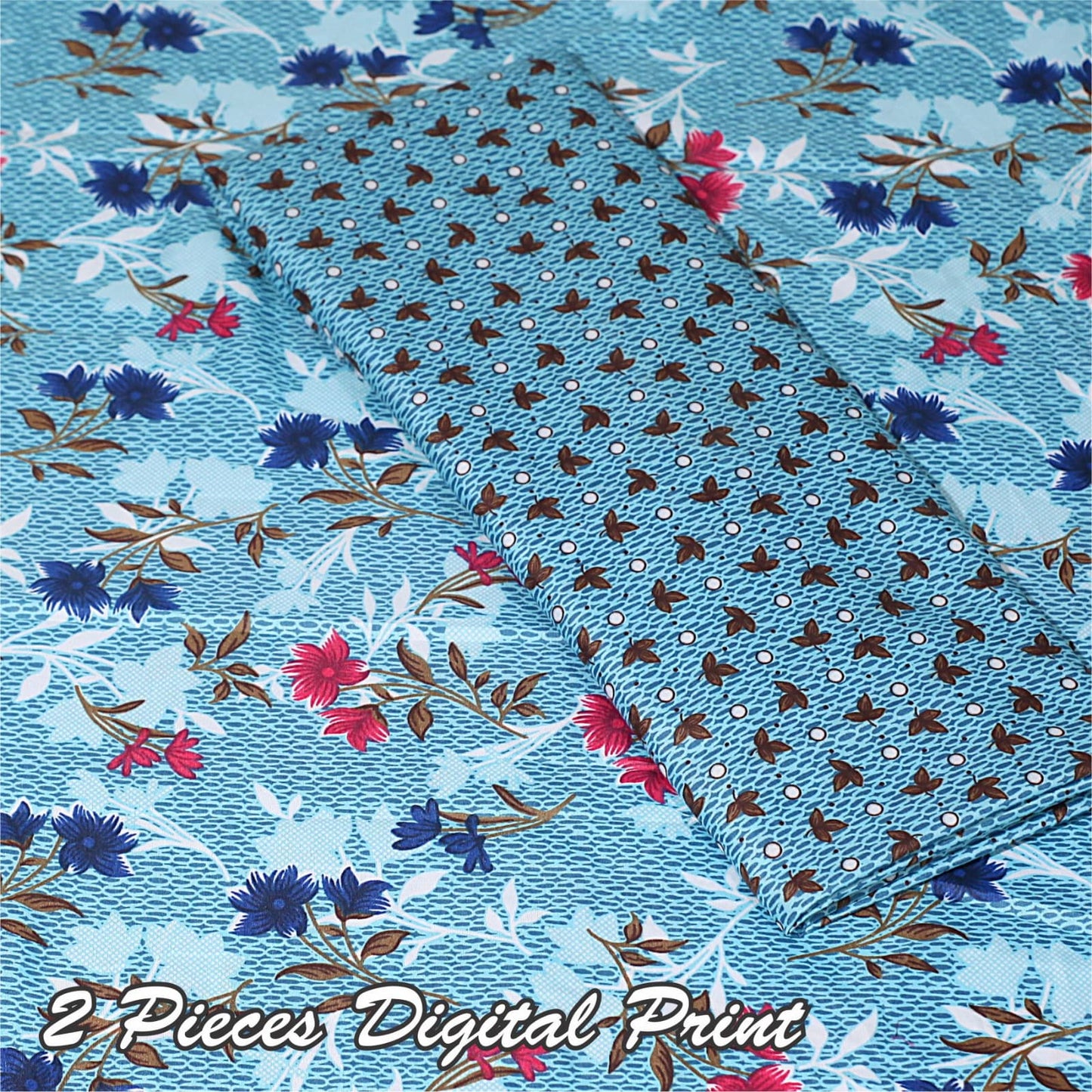 Loral Prints Ladies Suit 2 PCs Un-Stitched D-32