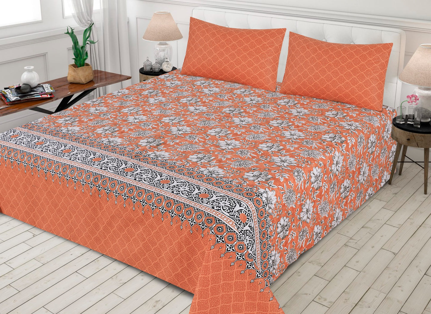 3 PCs Bedsheet D2233
