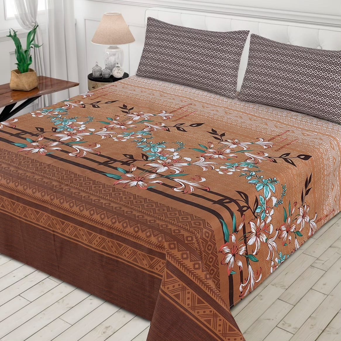 3 PCs Bedsheet D2225