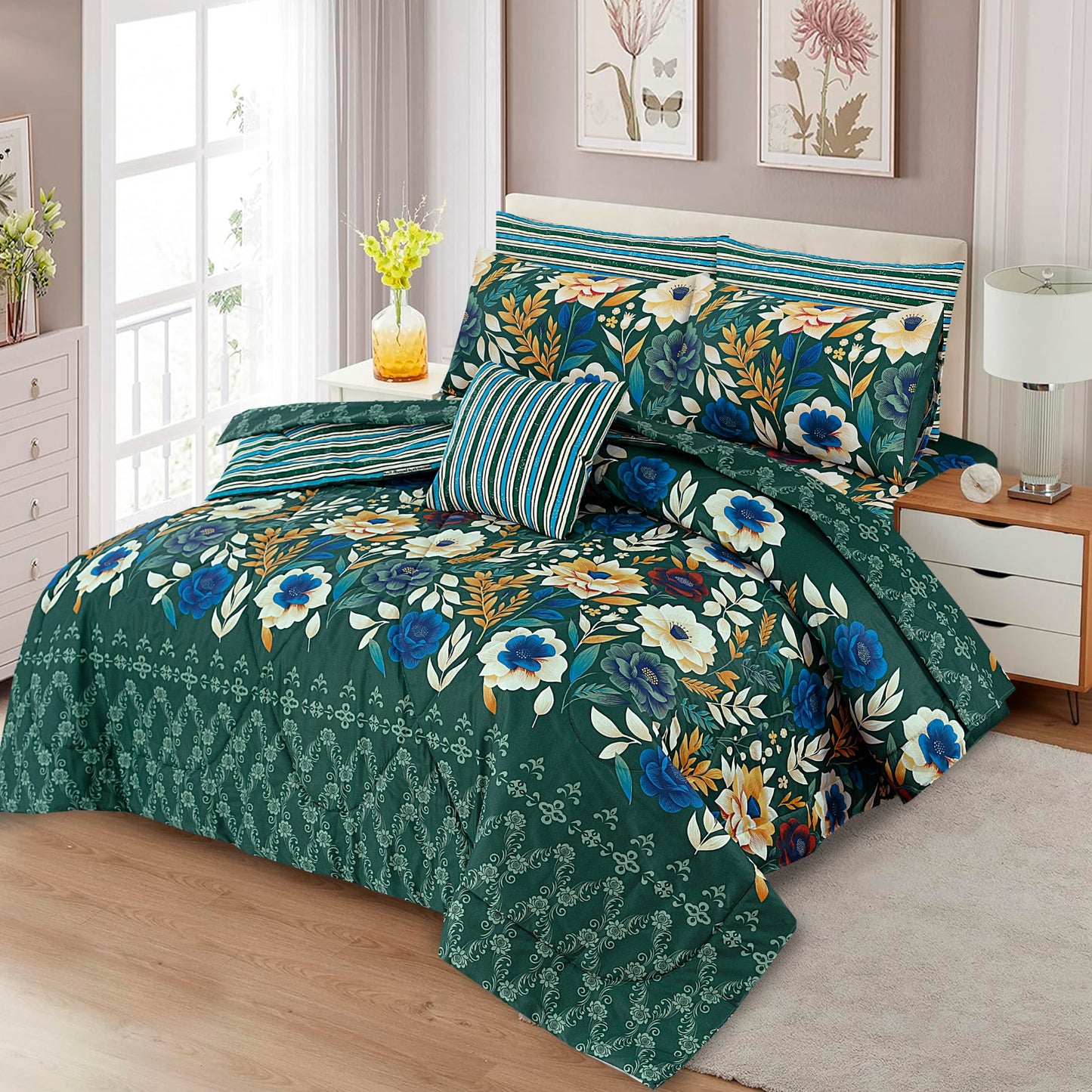 7PC COMFORTER SET HB-1618