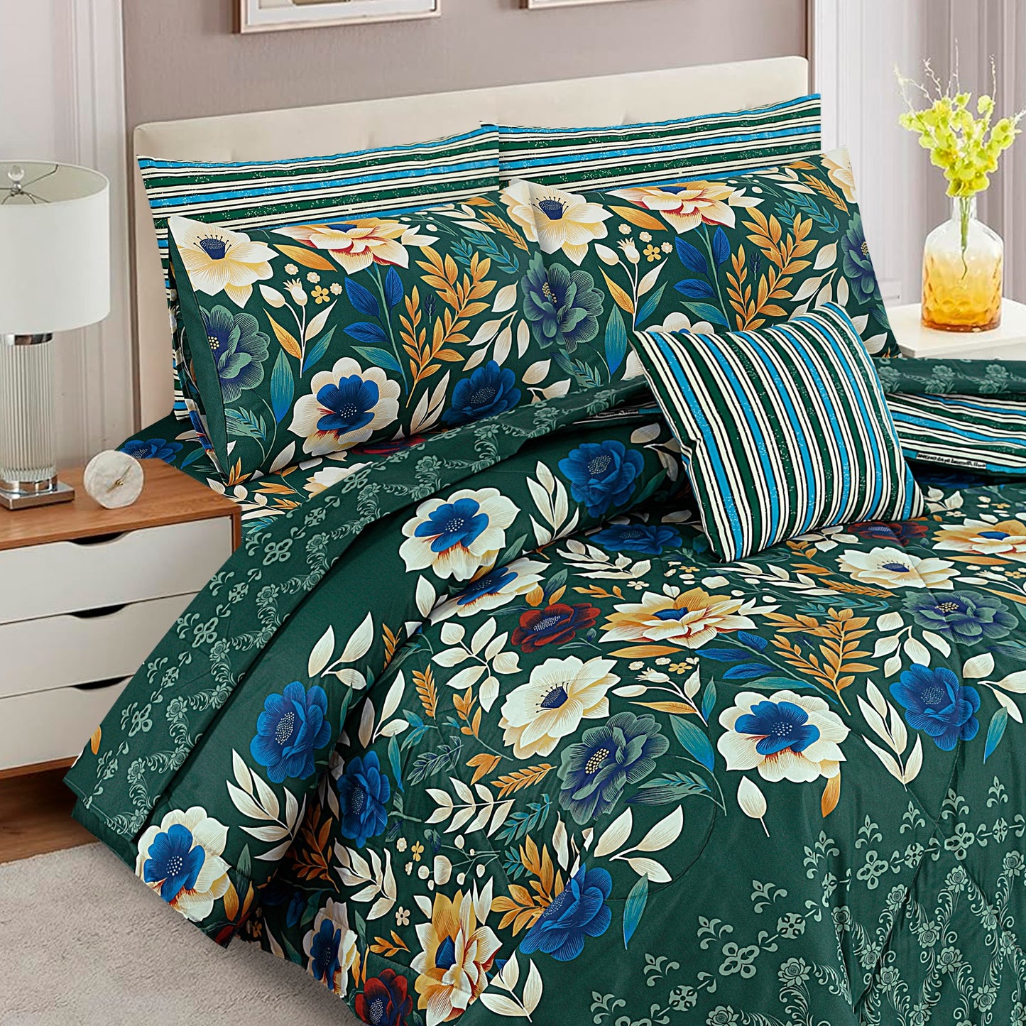 7PC COMFORTER SET HB-1618