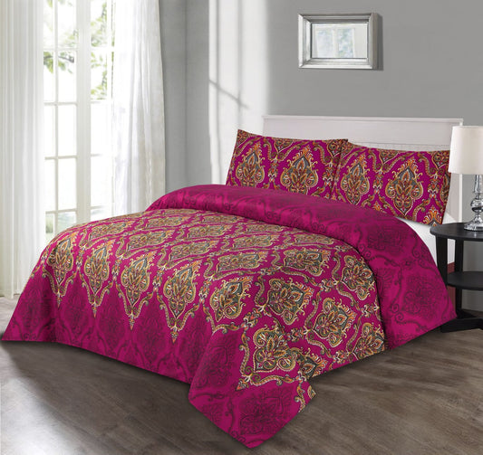 Printed Bedsheet Set 3pc HB-022