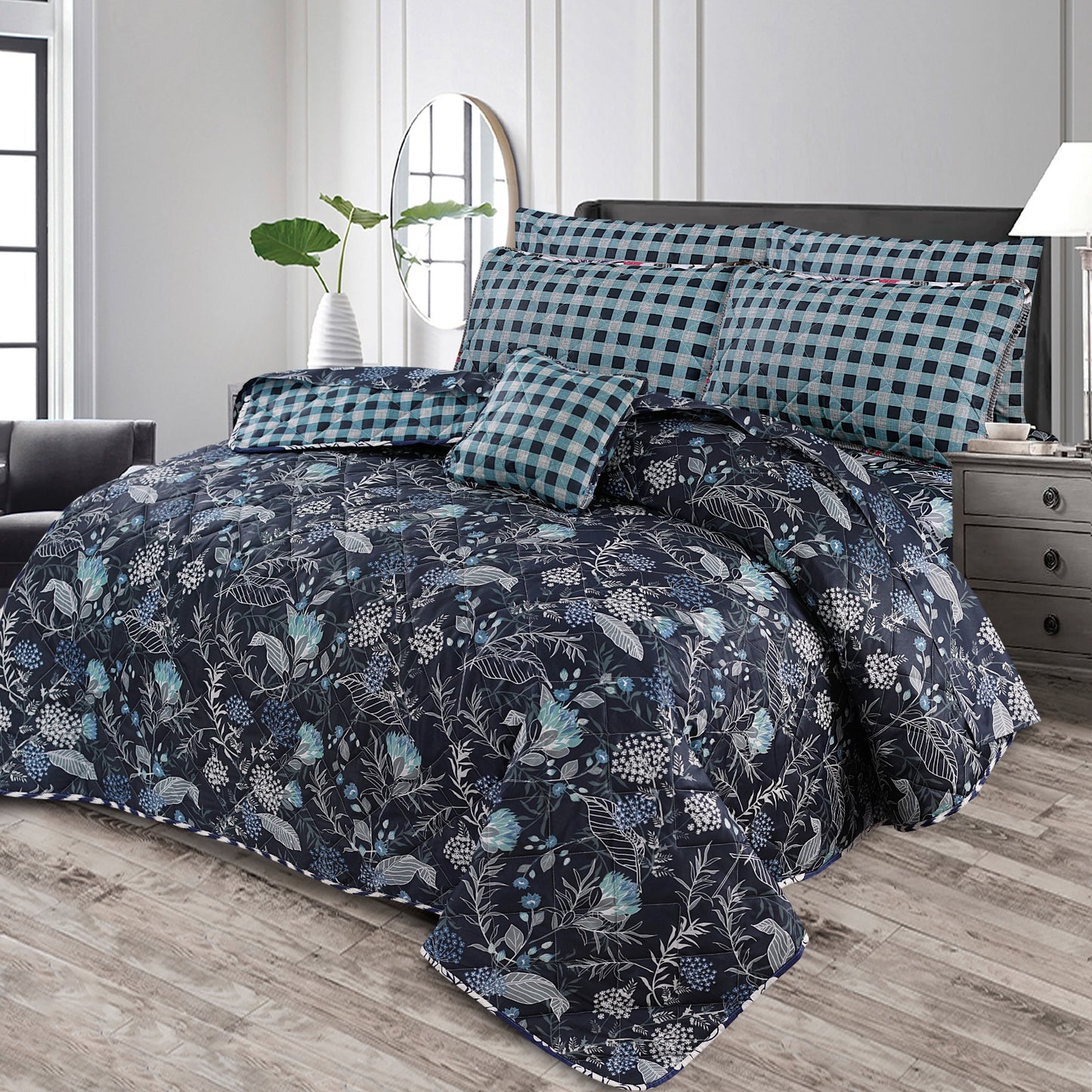 7pc comforter set hb-3998