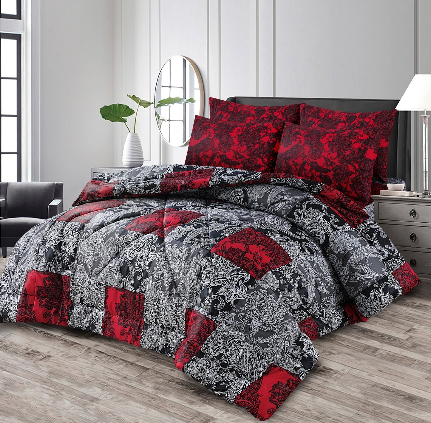 7pc comforter set hb-3993