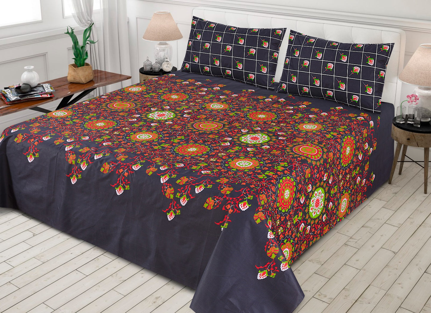 3 PCs Bedsheet  D2220