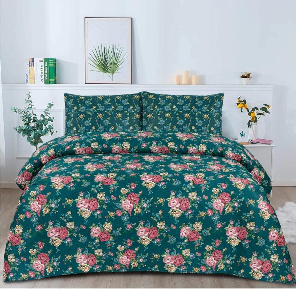 KING COTTON BED SHEET SET 3 PCS DESIGN