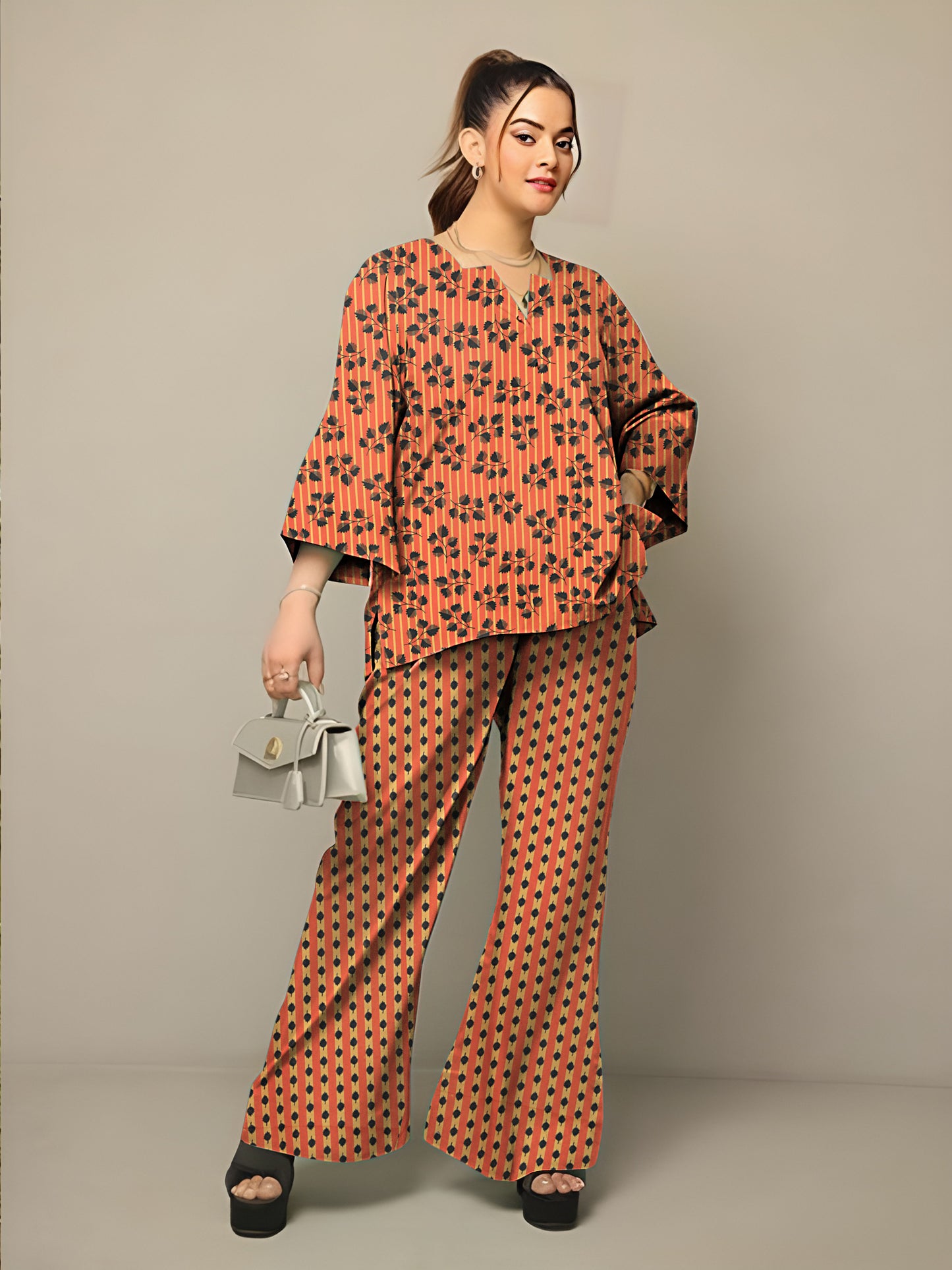 Loral Prints Ladies Suit 2 PCs Un-Stitched D-44