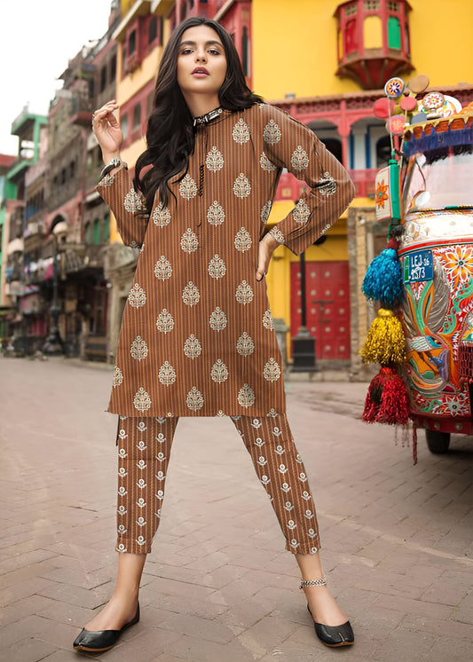 Loral Prints Ladies Suit 2 PCs Un-Stitched D-20