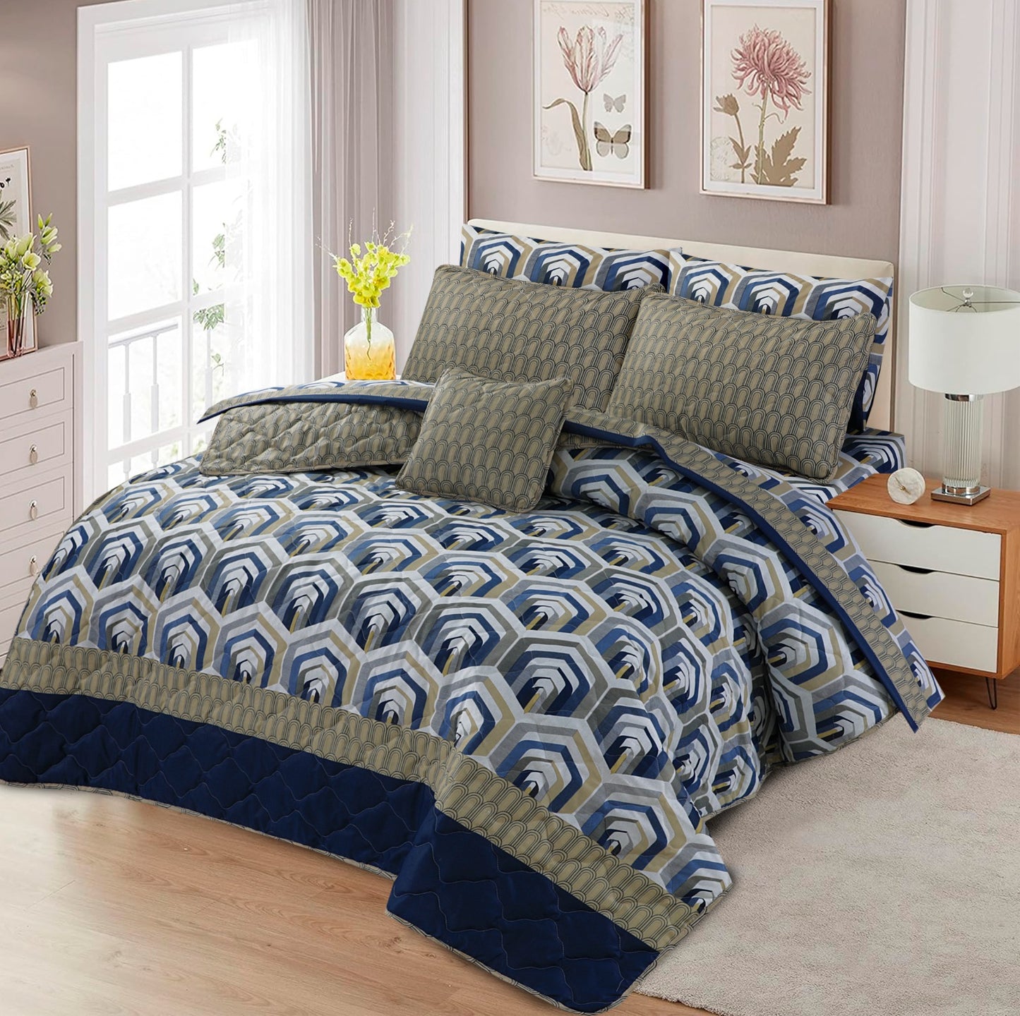 7pc comforter set hb-1564