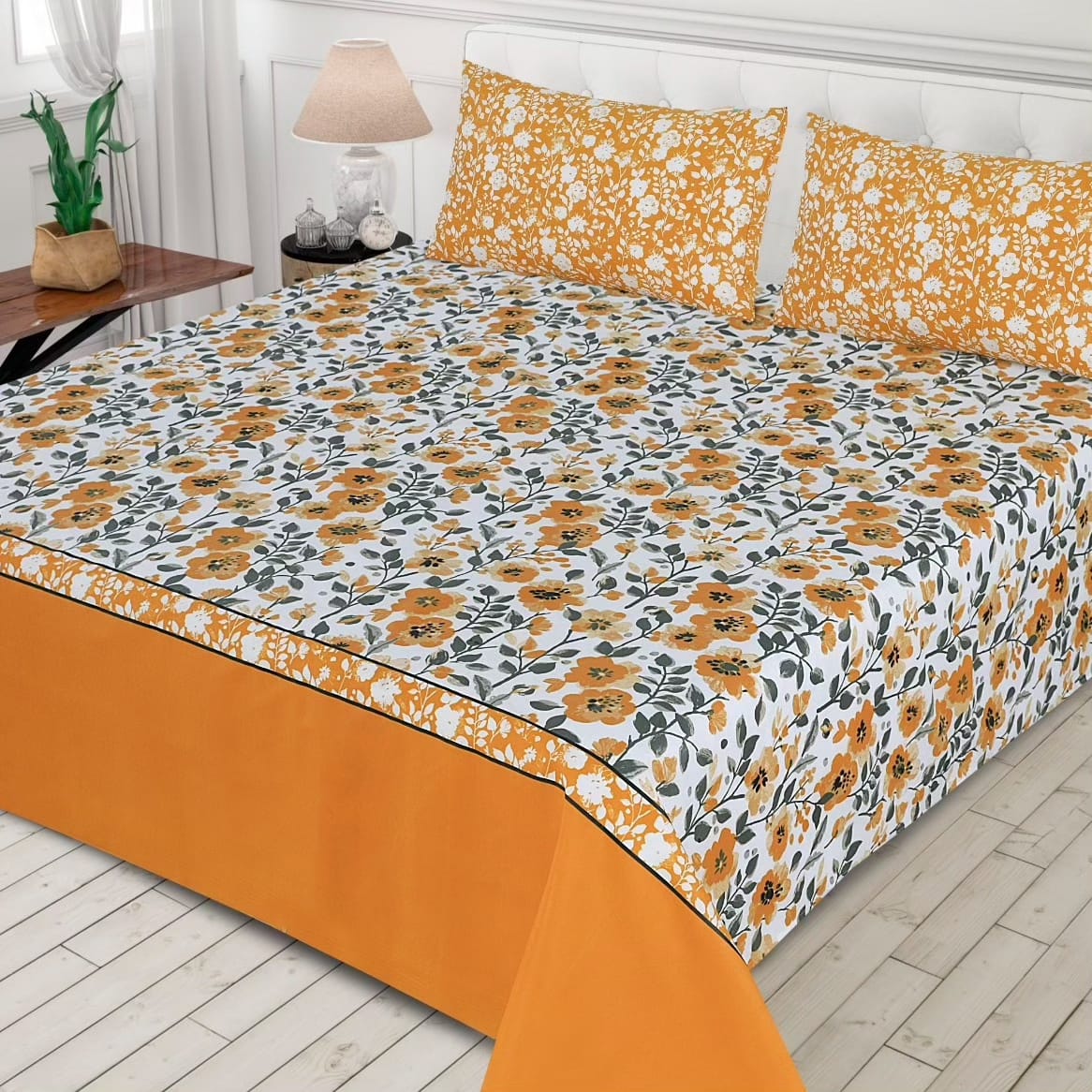 3 PCs Bedsheet  D2227