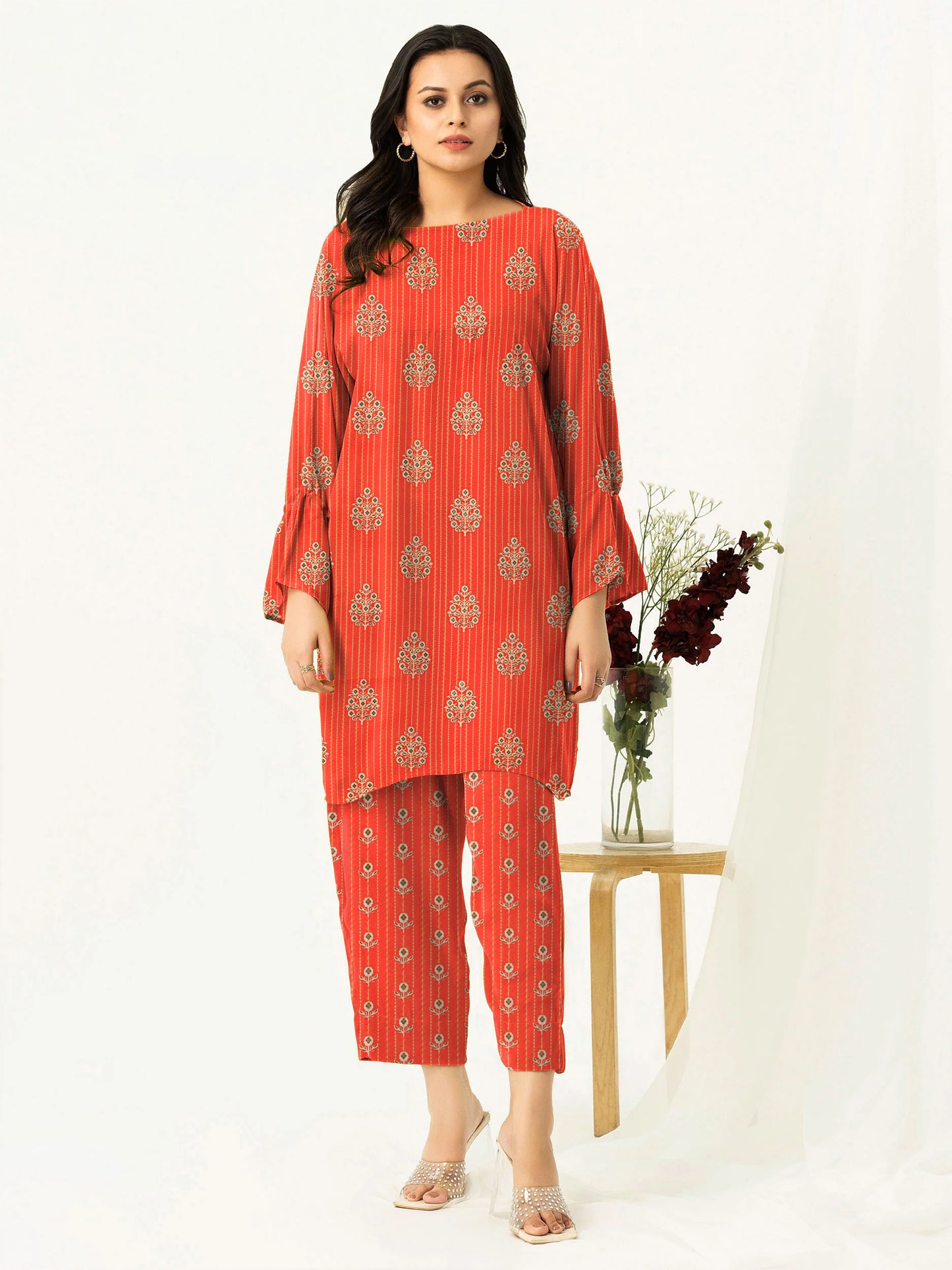 Loral Prints Ladies Suit 2 PCs Un-Stitched D-38