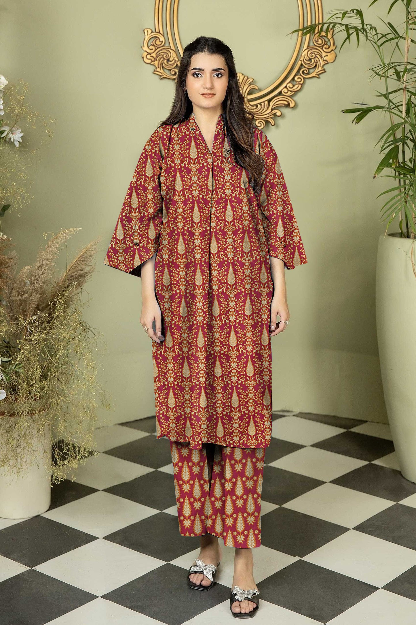 Loral Prints Ladies Suit 2 PCs Un-Stitched D-16