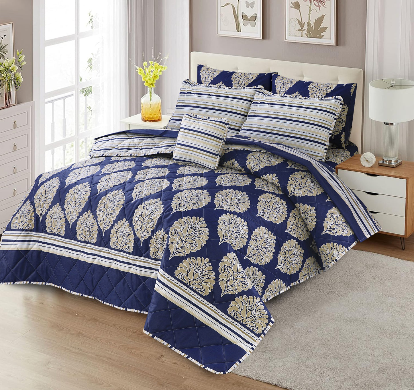 7pc comforter set hb-3108