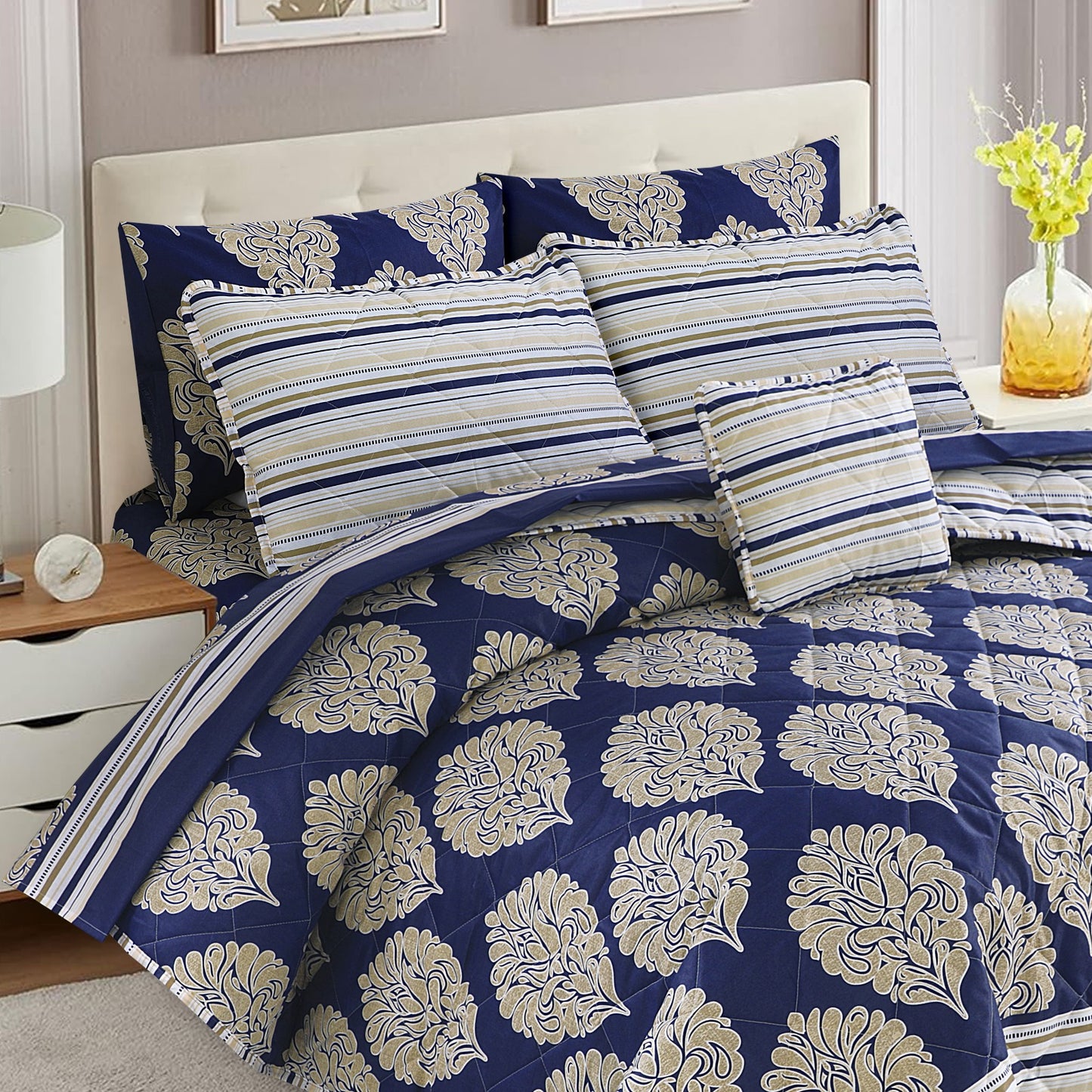 7pc comforter set hb-3108