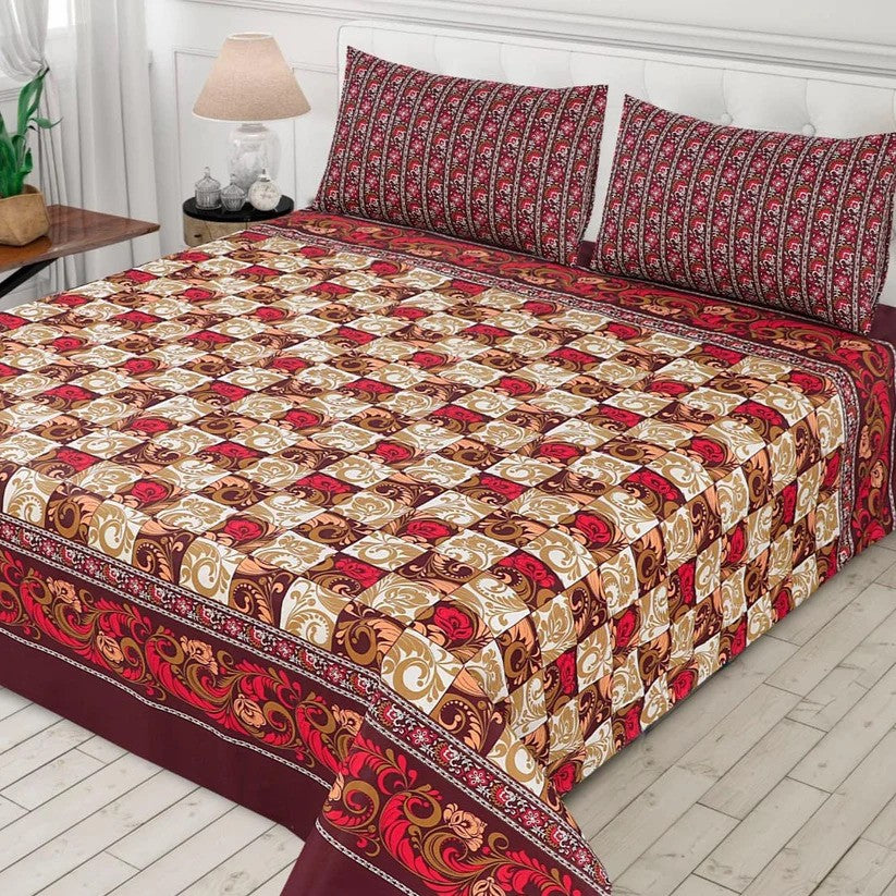 3 PCs Bedsheet  D91