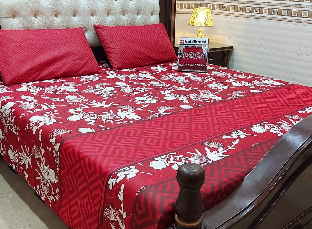 3 PCs Bedsheet  D29