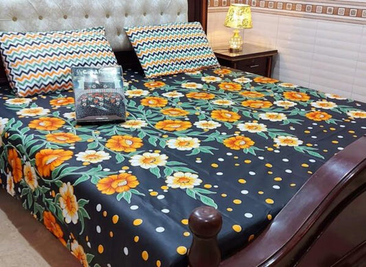 3 PCs Bedsheet  D24