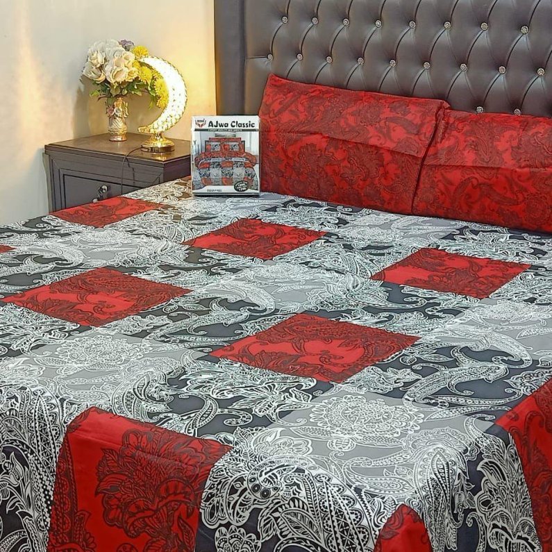 3 PCs Bedsheet  D21