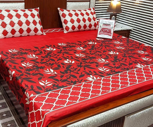 3 PCs Bedsheet  D12