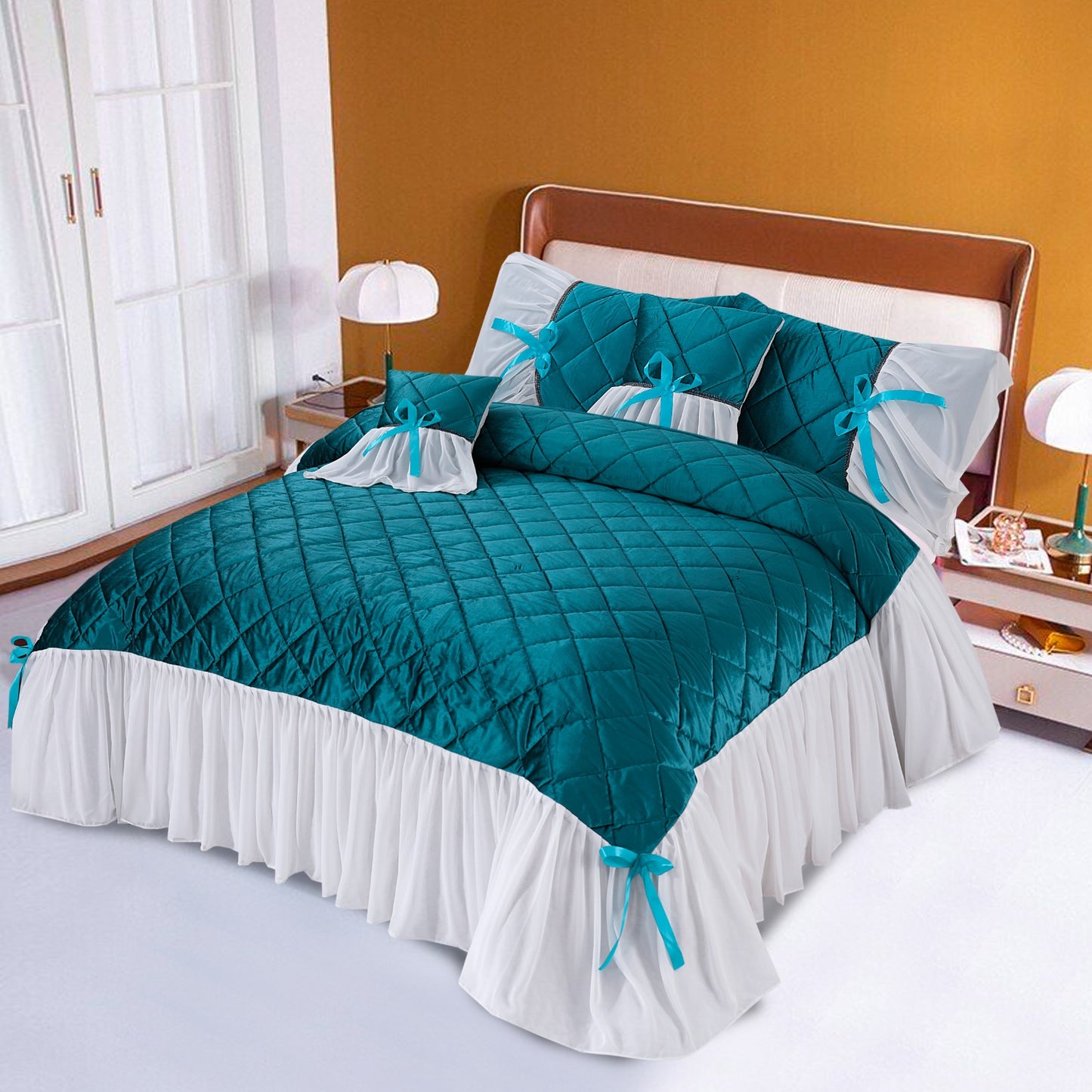 Fully Quilted 5pc Bedspread HB-16