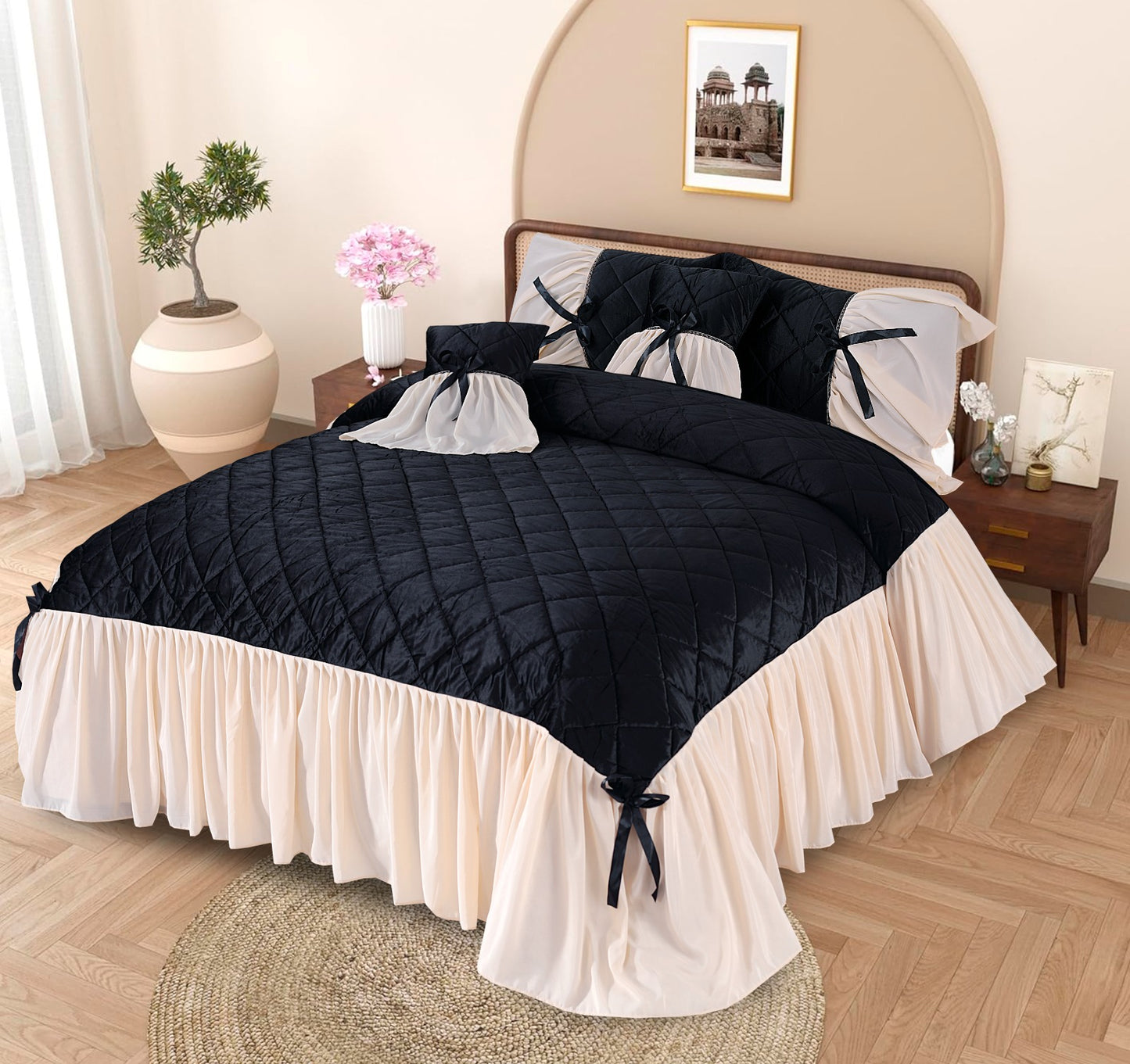 Fully Quilted 5pc Bedspread  HB-14