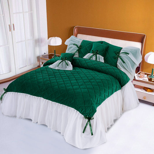 Fully Quilted 5pc Bedspread  HB-15