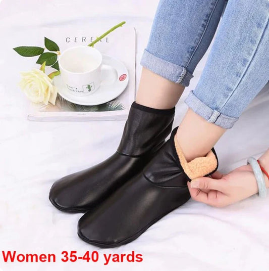 Premium Leather Slippers | Comfortable and Warm