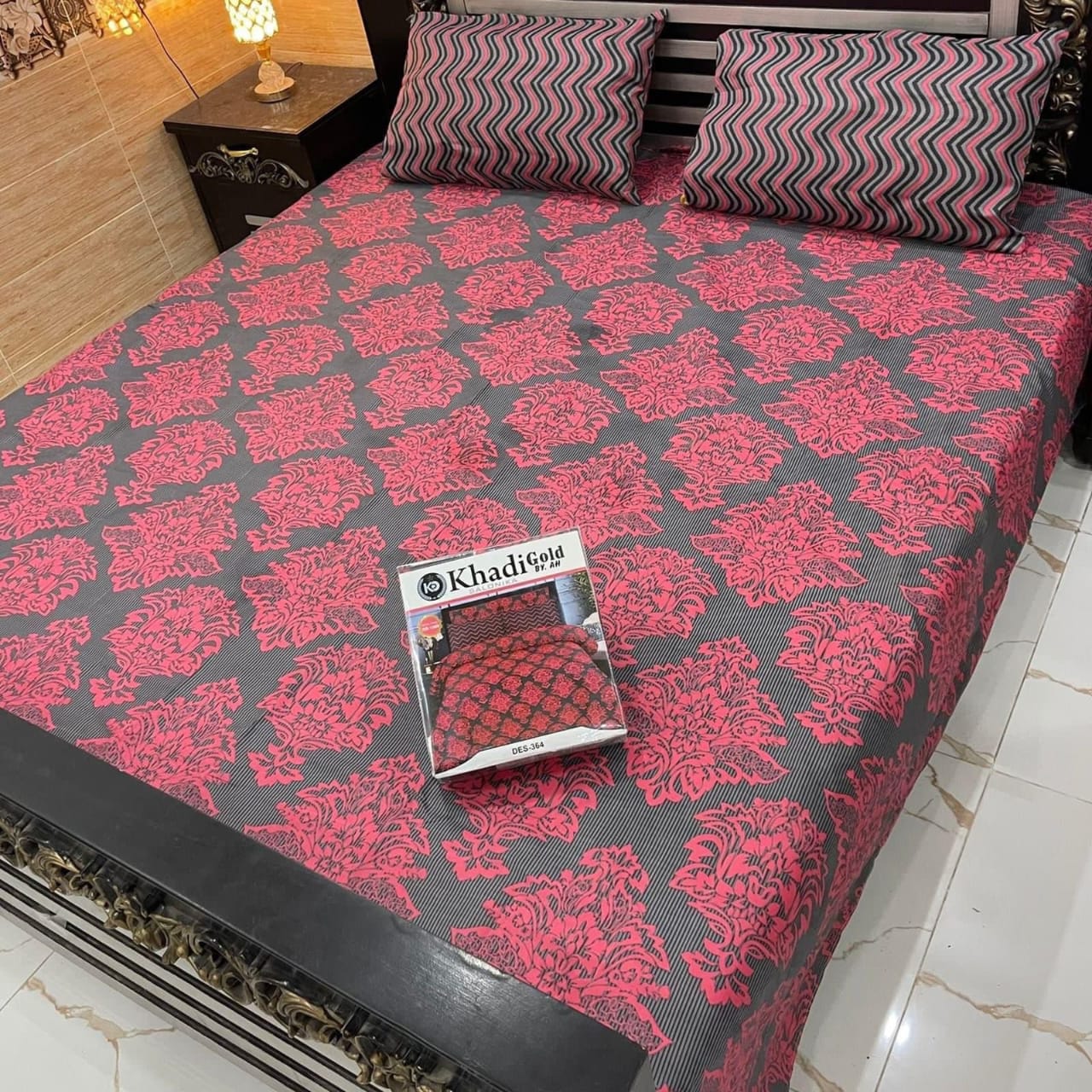 3 PCs Bedsheet King Size SM273