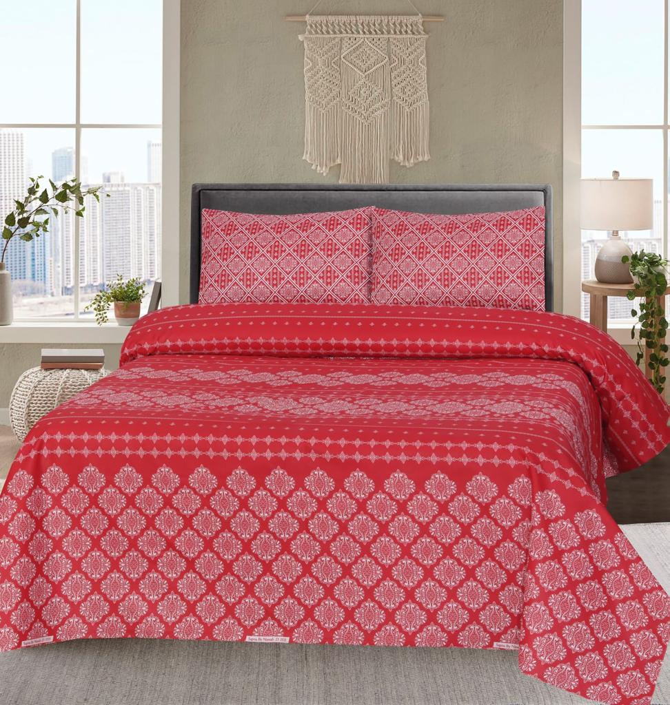 Printed Bedsheet Set 3pc HB-015