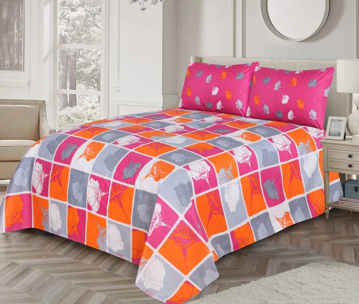 Printed Bedsheet Set 3pc HB-022