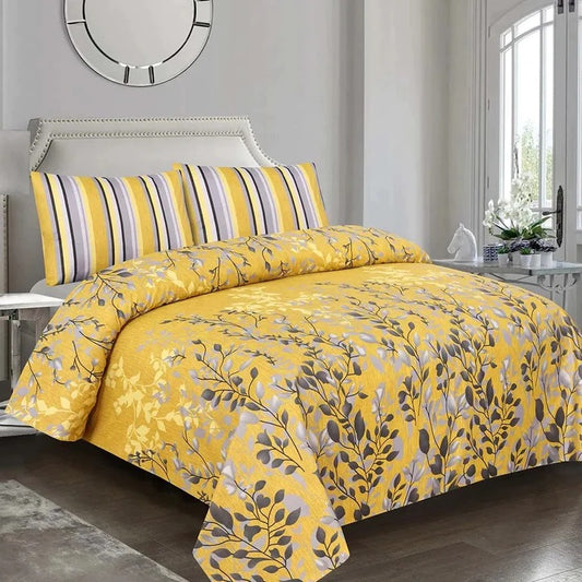 Printed Bedsheet Set 3pc HB-023