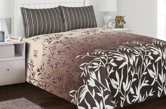 Printed Bedsheet Set 3pc HB-026