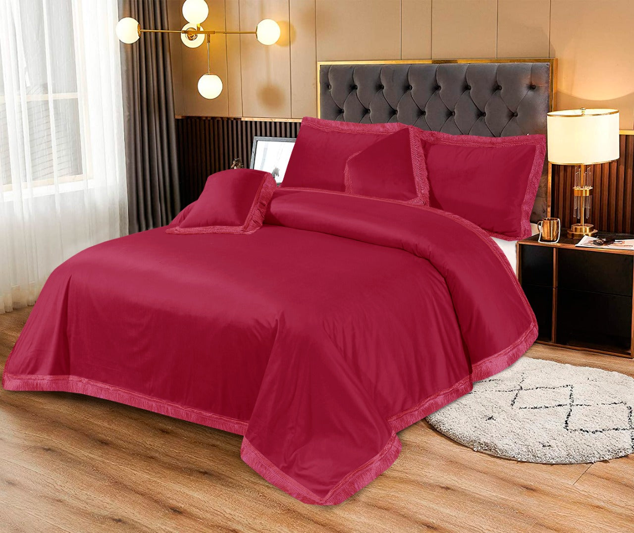 Velvet Bedsheet 5pc ds5