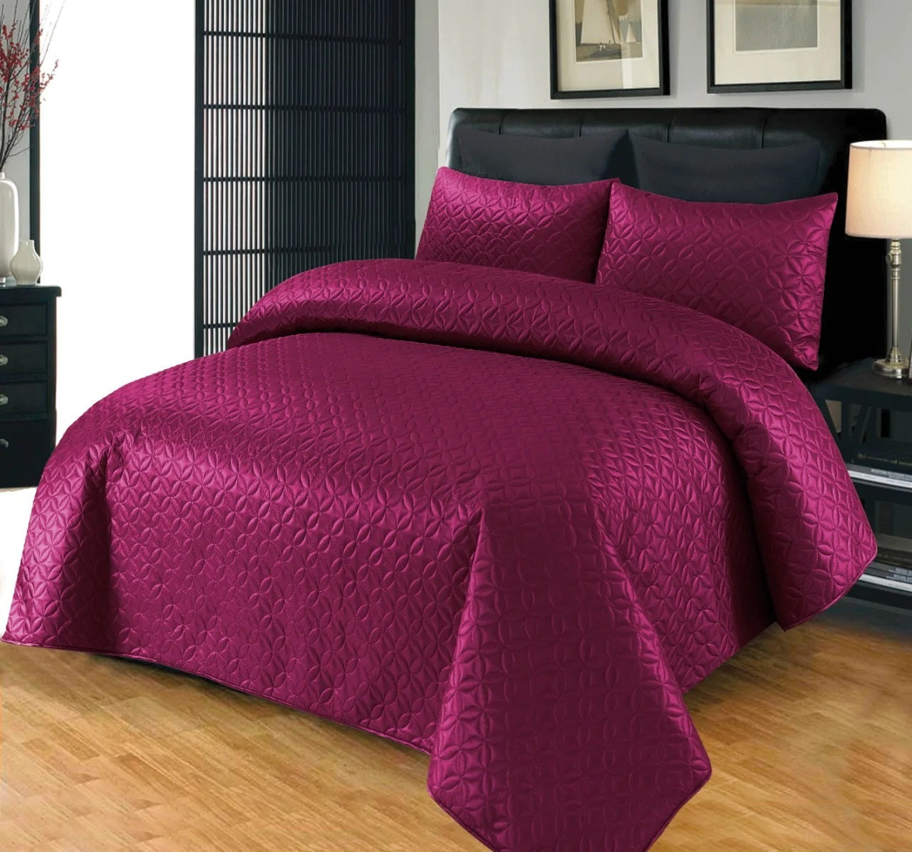 Cotton Export Quality BED SPREAD 3pcs HB-7