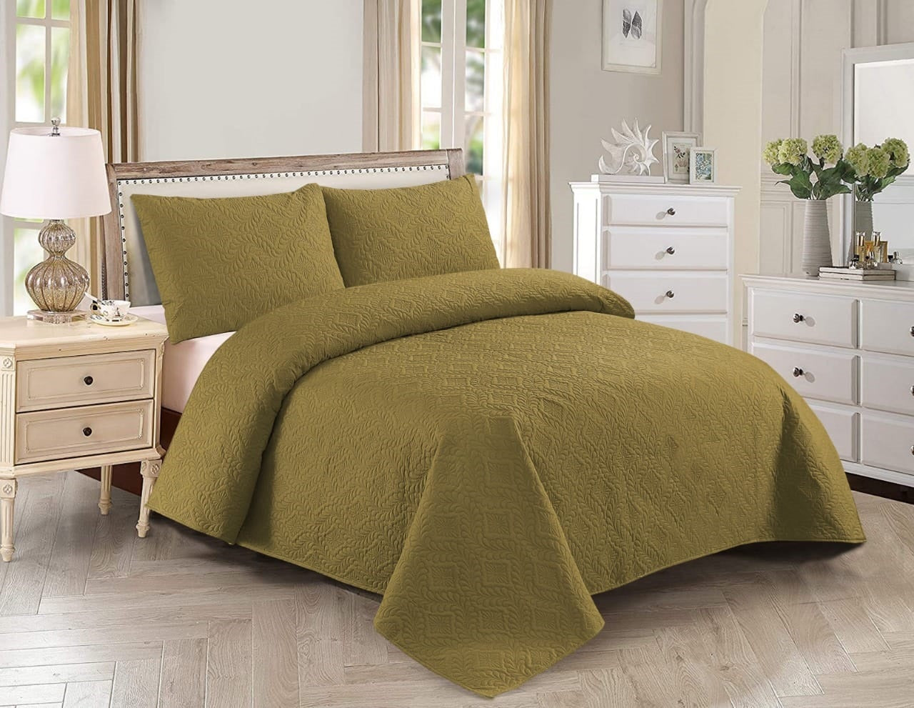 Cotton Export Quality BED SPREAD 3pcs HB-8